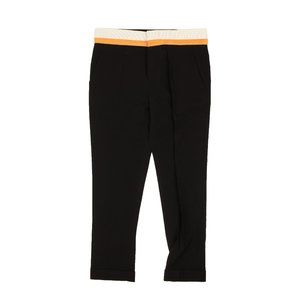 HAIDER ACKERMANN Black Waistband Detail Cosmos Trousers Size 4/40 $2205